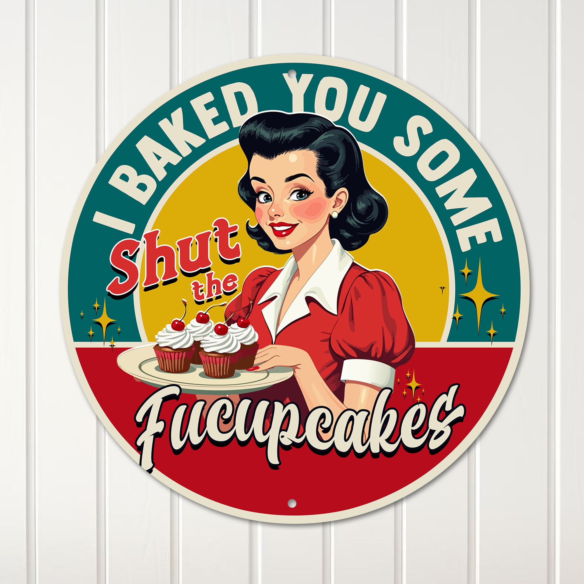 Personalized Retro Metal Sign - Vintage Style Kitchen Decor for Humor Lovers - Custom Gift for Friends and Family - Image 1