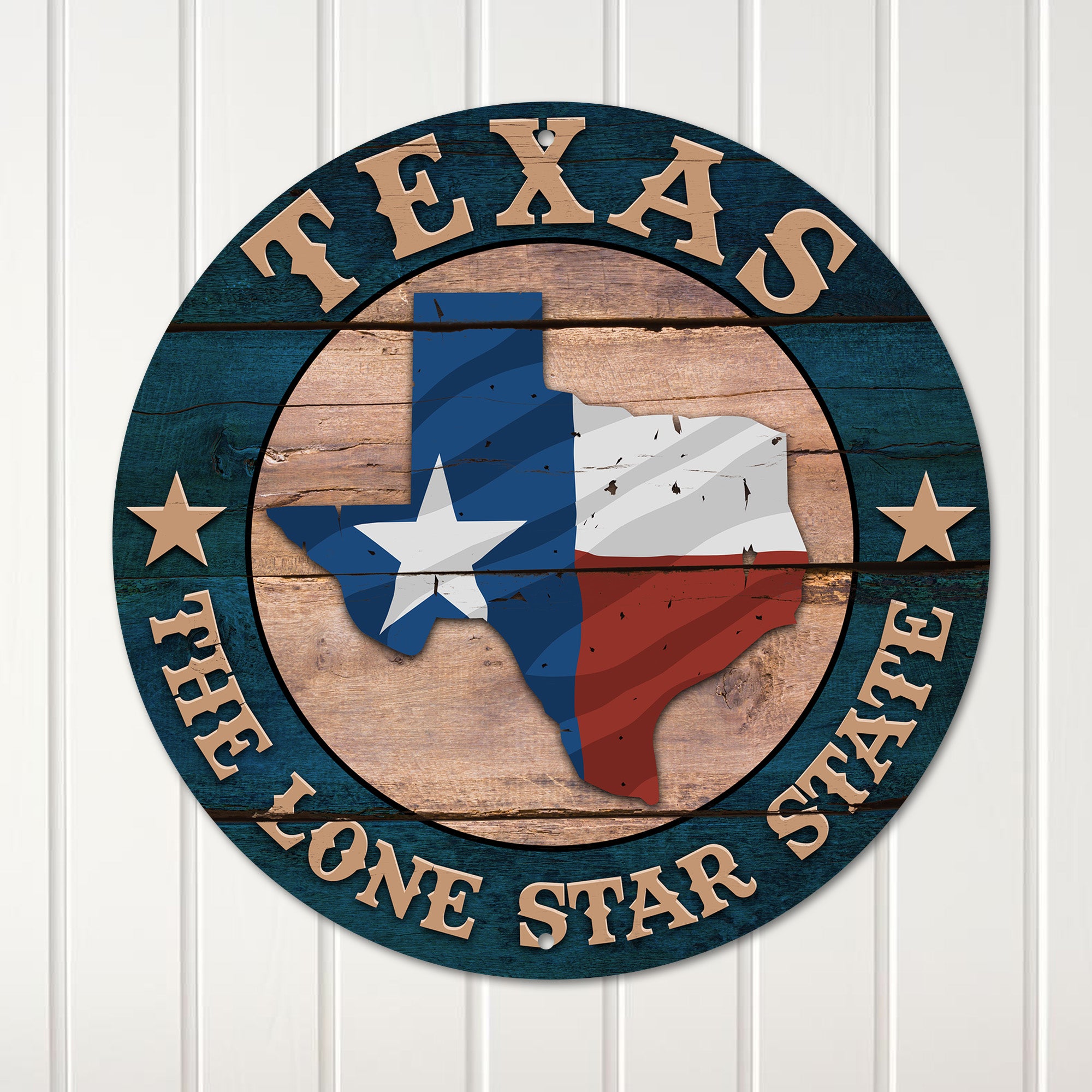 Personalized Texas Metal Sign - Rustic "The Lone Star State" Wall Art with Customizable Options - Perfect for Home Decor and Gifts - Image 1