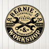 Personalized Metal Workshop Sign - Customizable Tinkering & Fixing Gift for Handyman's Garage or Home Decor - Image 1