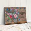 Personalized Floral & Inspirational Quote Wrapped Canvas - Handmade Art for Home Décor & Gift-Giving, Perfect for New Beginnings - Image 1