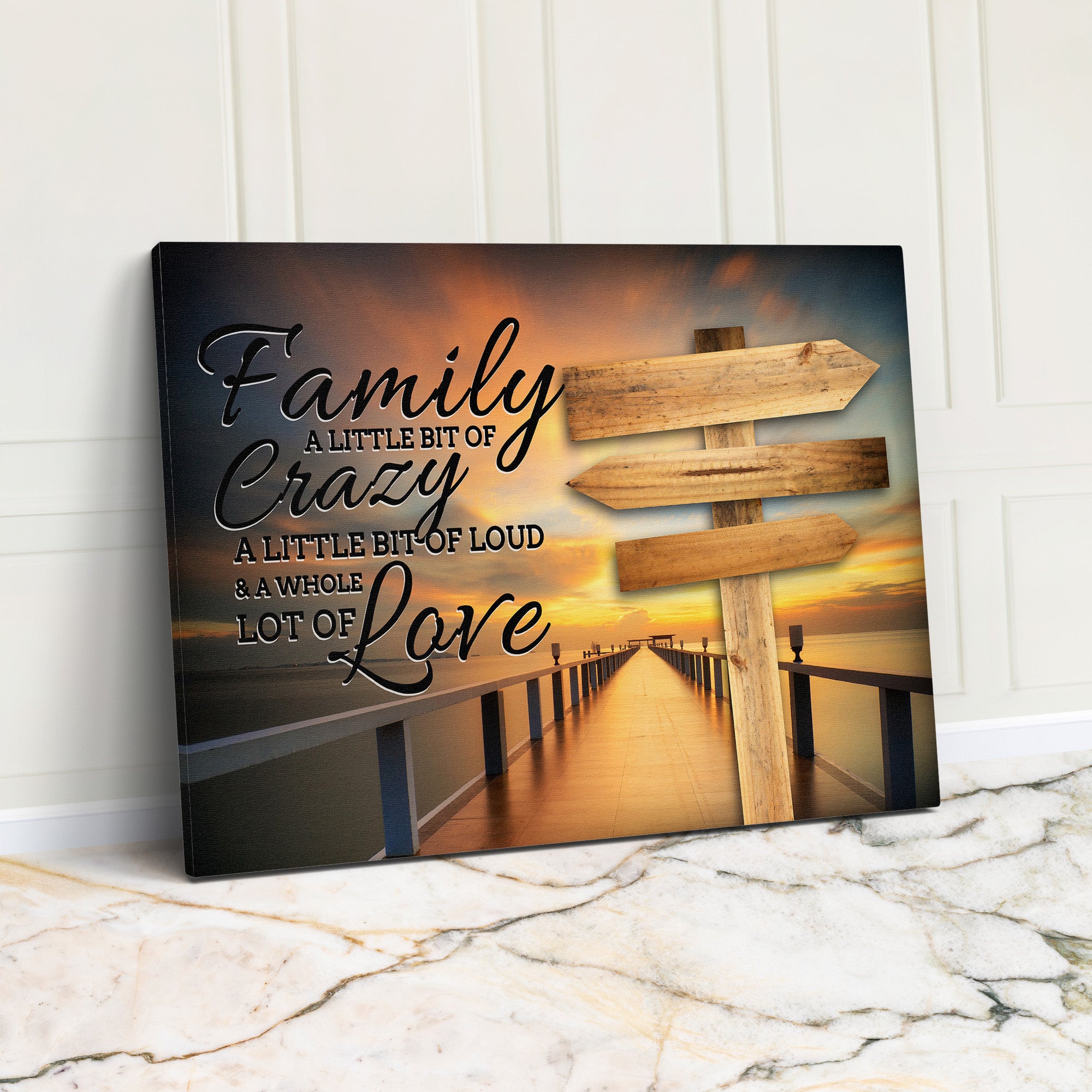 Personalized Family Quote Wrapped Canvas - Handmade Wall Art with Heartfelt Message, Perfect for Home Decor & Gift-Giving - Image 1