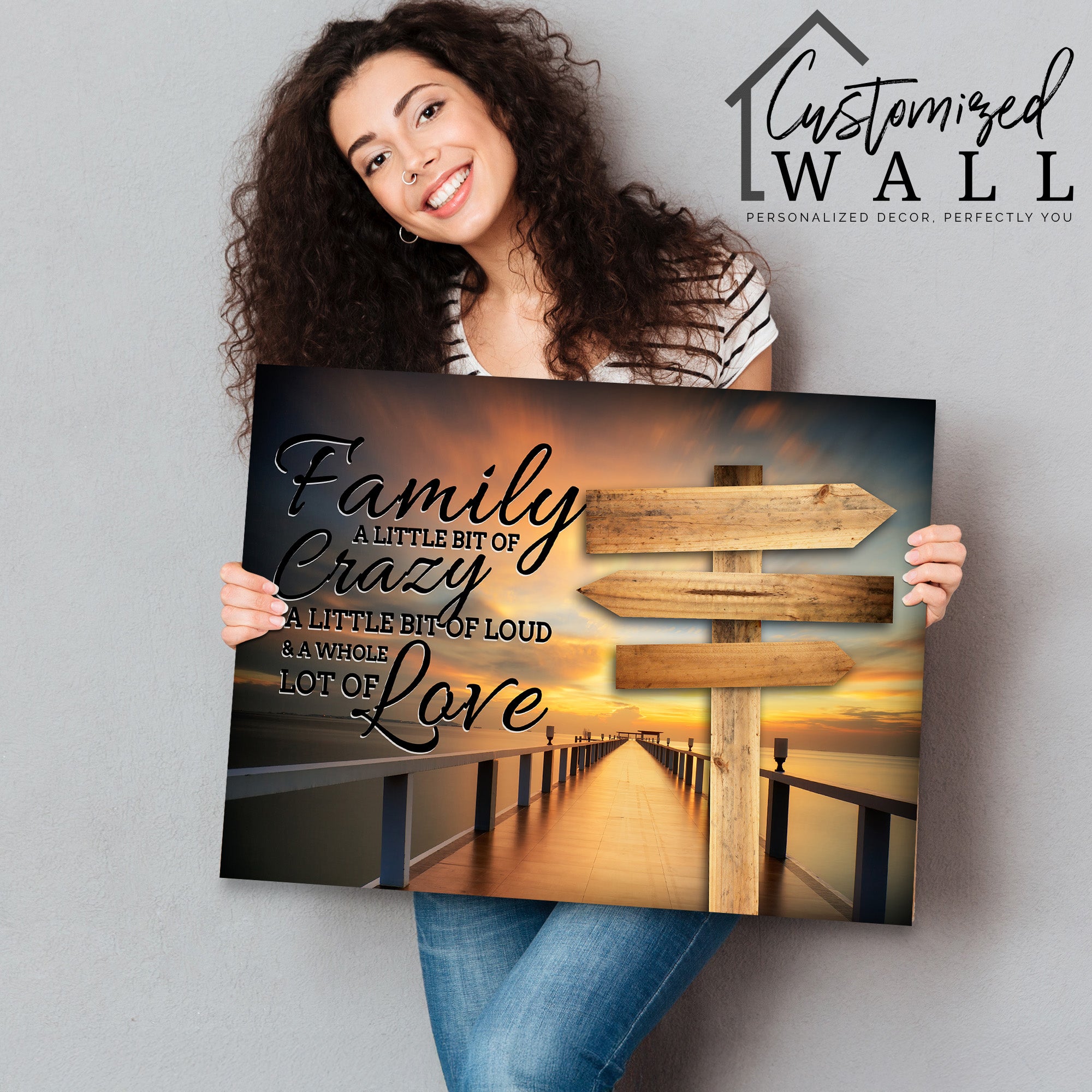 Personalized Family Quote Wrapped Canvas - Handmade Wall Art with Heartfelt Message, Perfect for Home Decor & Gift-Giving - Image 2