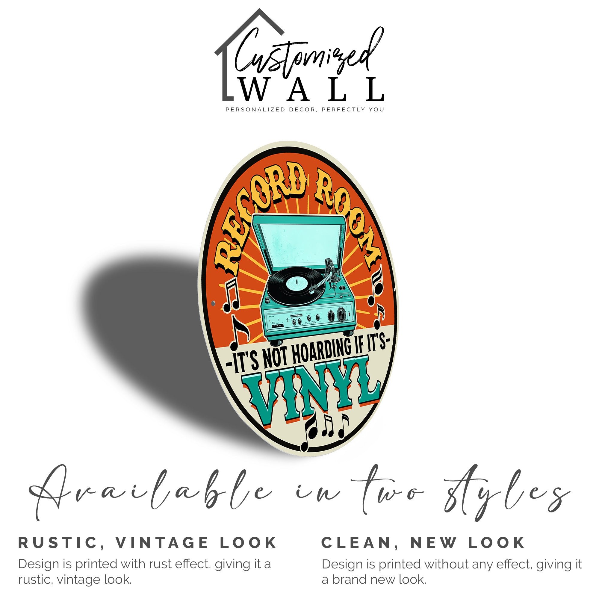 Personalized Retro Vinyl Record Metal Sign – Perfect Gift for Music Lovers and Collectors - Image 2