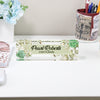 Personalized Floral Acrylic Desk Block for Event Planners - Custom Name Gift with Elegant Floral Design - Image 2