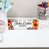 Personalized Floral Acrylic Desk Nameplate - Elegant Custom Name Sign for Office or Gift - Image 2