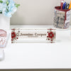 Personalized Floral Acrylic Desk Name Plate - Custom Engraved for Professionals, Perfect Gift for Psychologists - Image 2