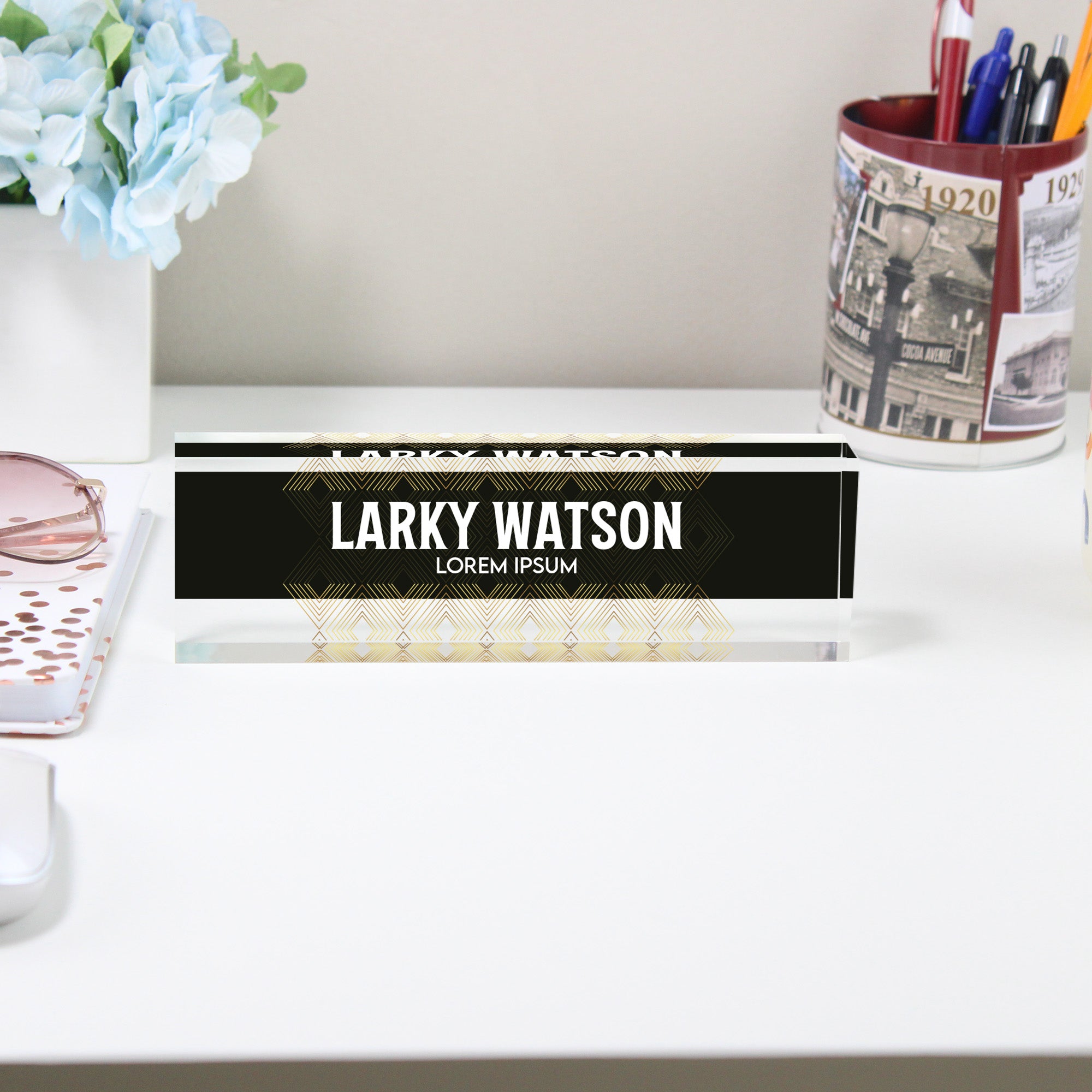 Personalized Acrylic Desk Name Plate – Elegant Custom Office Decor, Perfect Gift for Professionals and Graduates - Image 2