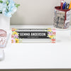 Personalized Floral Acrylic Desk Block with Custom Name & Title – Perfect Gift for Sales Professionals - Image 2