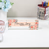 Personalized Floral Acrylic Desk Name Plate - Elegant Custom Gift for Therapists and Professionals - Image 2