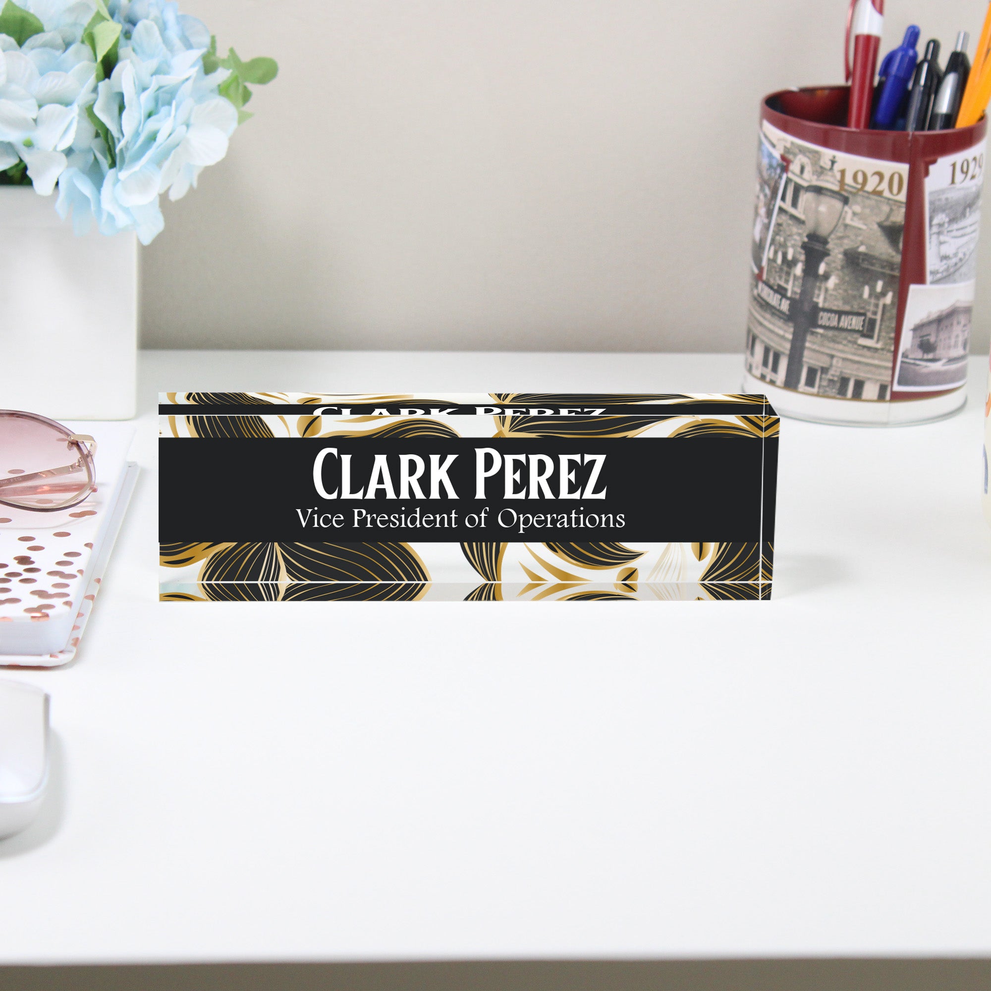 Personalized Acrylic Desk Block - Elegant Custom Nameplate for Professionals and Thoughtful Gifts - Image 2