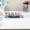 Personalized Floral Acrylic Desk Block with Name and Title - Custom Gift for Artists and Creatives - Image 2