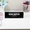 Personalized Acrylic Desk Name Plate - Custom Engraved Bookkeeper Gift with Elegant Art Deco Design - Image 2