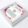 Personalized Aunt and Niece Necklace with Floral Message Card - Sterling Silver Infinity Pendant for Unbreakable Bonds - Image 2