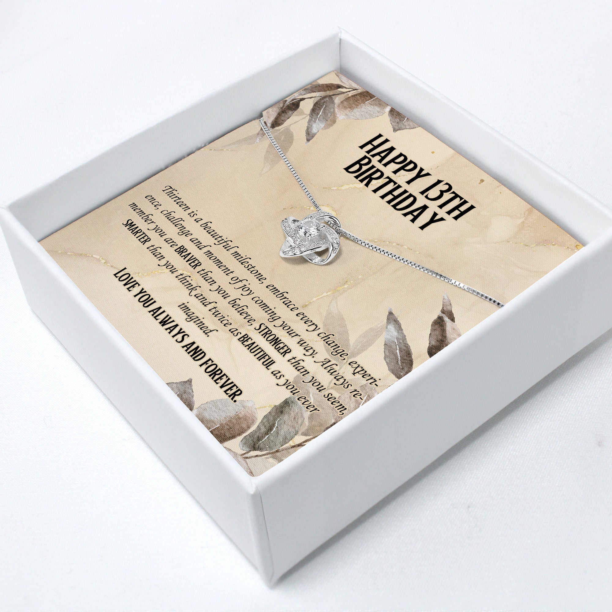 Celebrate Her Special Day with a Personalized Message Card Necklace – Elegant 13th Birthday Gift for Daughter with Inspirational Keepsake - Image 2