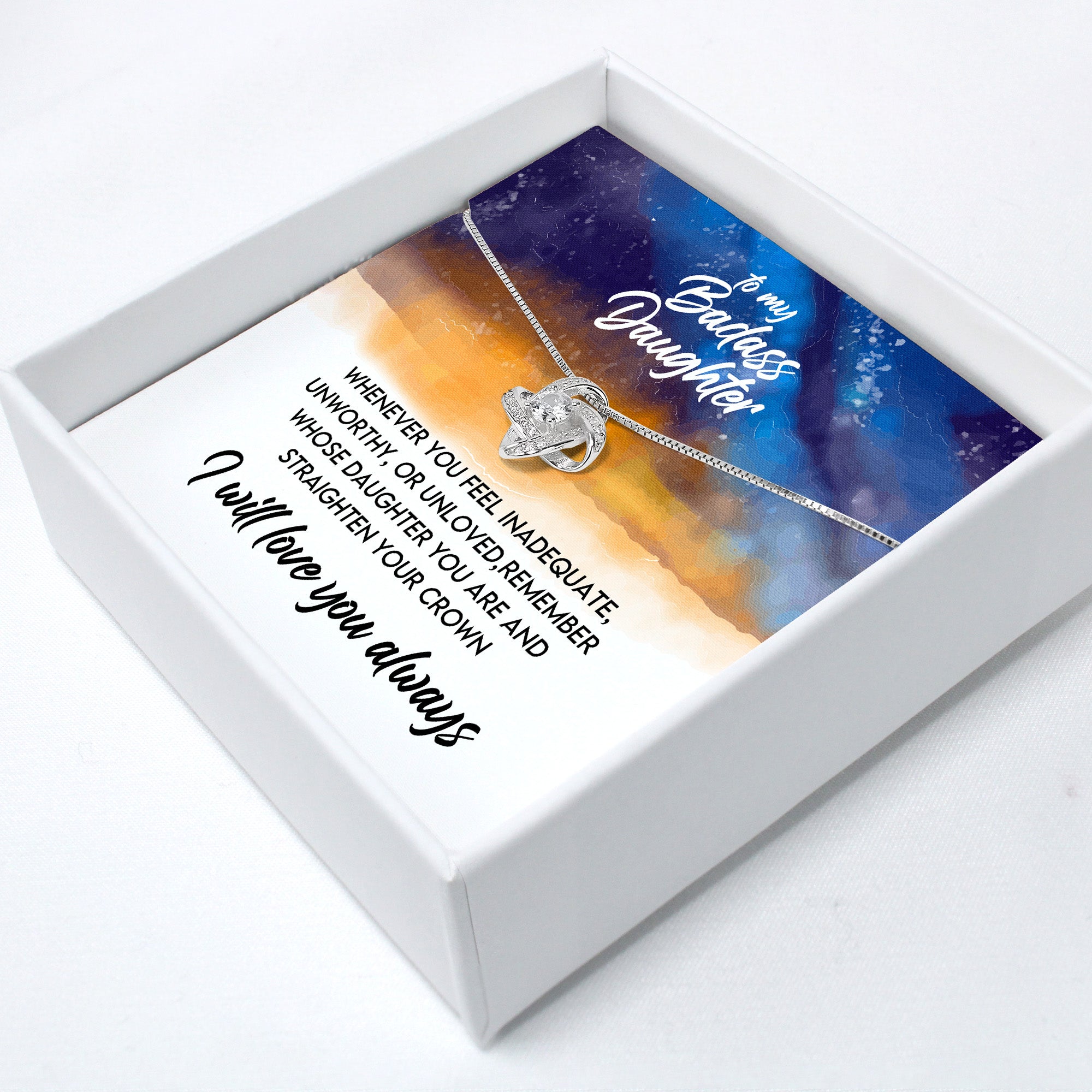 Personalized Necklace for Daughters with Heartfelt Message Card - Empower and Inspire with Premium Craftsmanship - Image 2