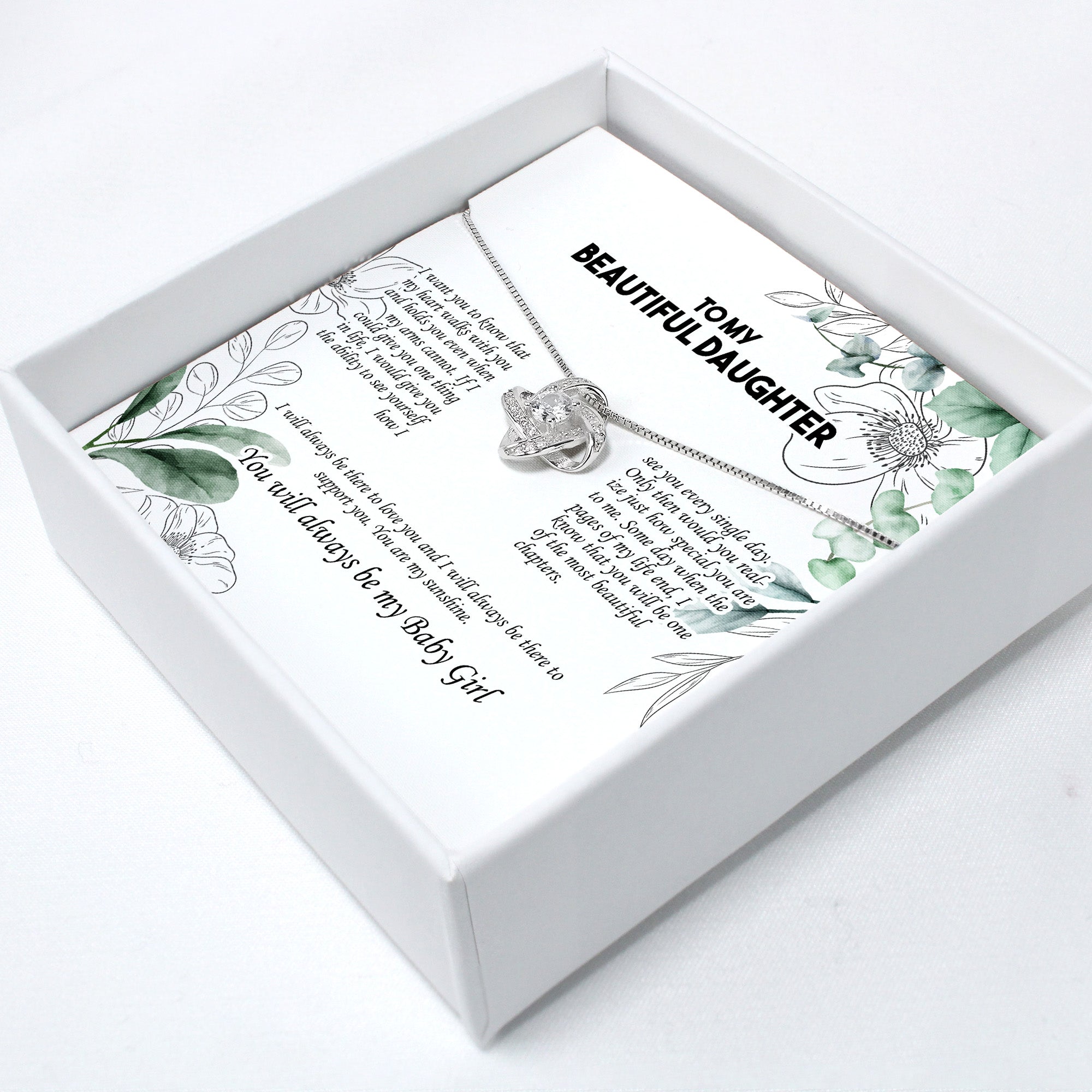 Personalized Daughter Necklace with Inspirational Message Card - Premium Quality Gift for Birthdays, Graduations, and Special Occasions - Image 2