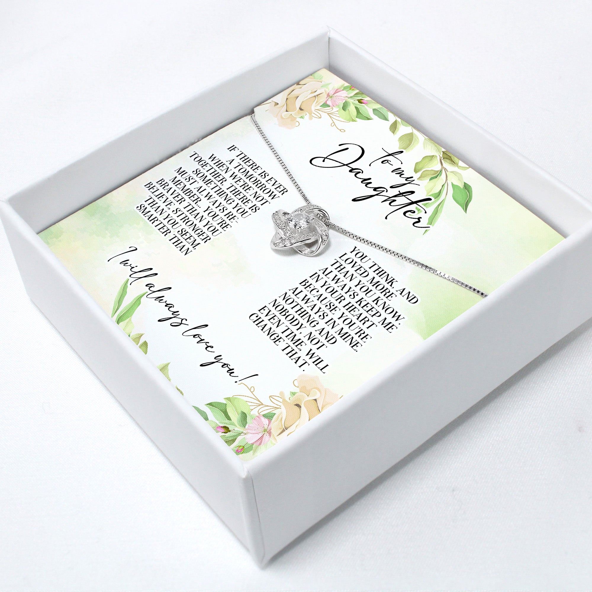 Heartfelt "To My Daughter" Necklace - Personalized Gift with Inspirational Message Card for Mother's Day, Birthdays, and Special Occasions - Image 2