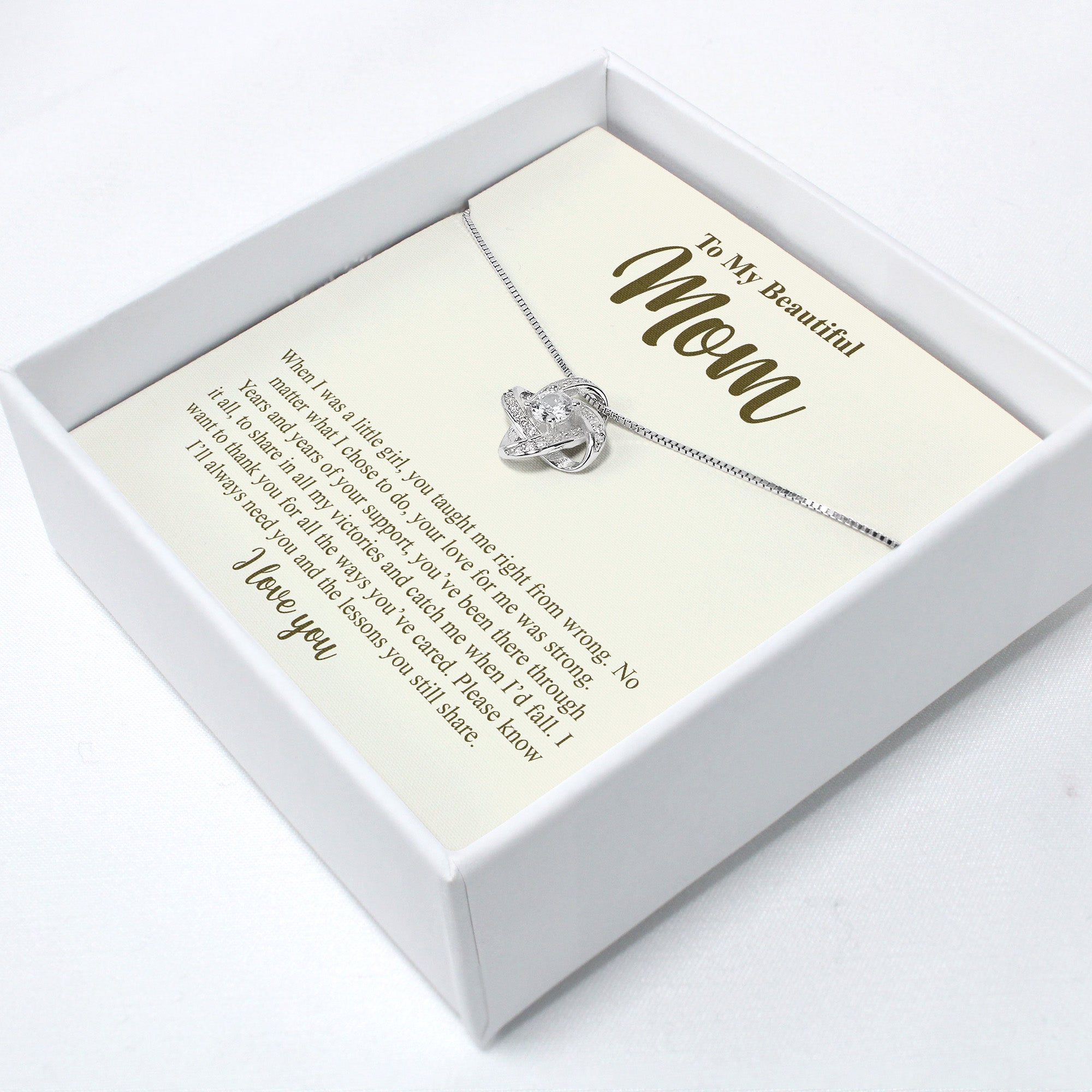 Heartfelt Mom Message Card Necklace - Personalized Silver Pendant for Mother's Day, Birthday, or Just Because - Image 2