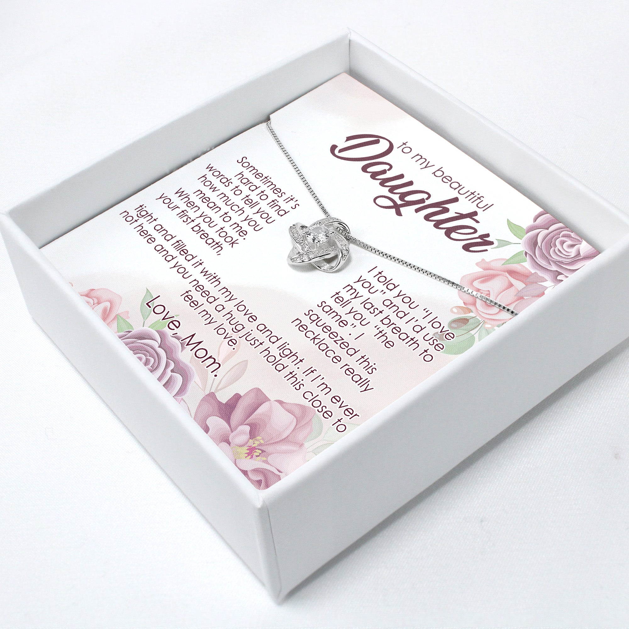 Elegant Personalized Necklace for Daughter – Thoughtful Gift with Heartfelt Message and Premium Craftsmanship - Image 2