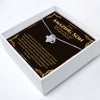 Personalized Knot Necklace with Heartfelt Message Card for Sons - Premium Craftsmanship, Perfect Gift for Special Occasions - Image 2