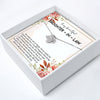 Elegant Personalized Daughter-in-Law Necklace with Heartfelt Message Card - Perfect Wedding & Family Gift - Image 2