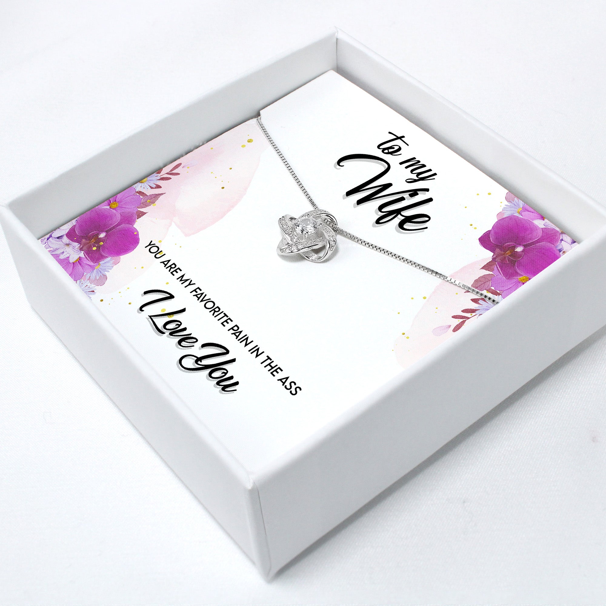 Elegant Personalized Necklace for Wife with Loving Message and Unique Pendant Design – Ideal Anniversary or Birthday Gift - Image 2