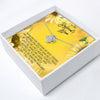 Heartfelt Message Card Necklace for Boyfriend's Mom – Personalized Keepsake Gift with Meaningful Sunflower Design, Premium Quality Craftsmanship - Image 2