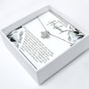 Elegant Memorial Necklace for Her - Personalized Tribute Message Card with Love Knot Pendant - Image 2
