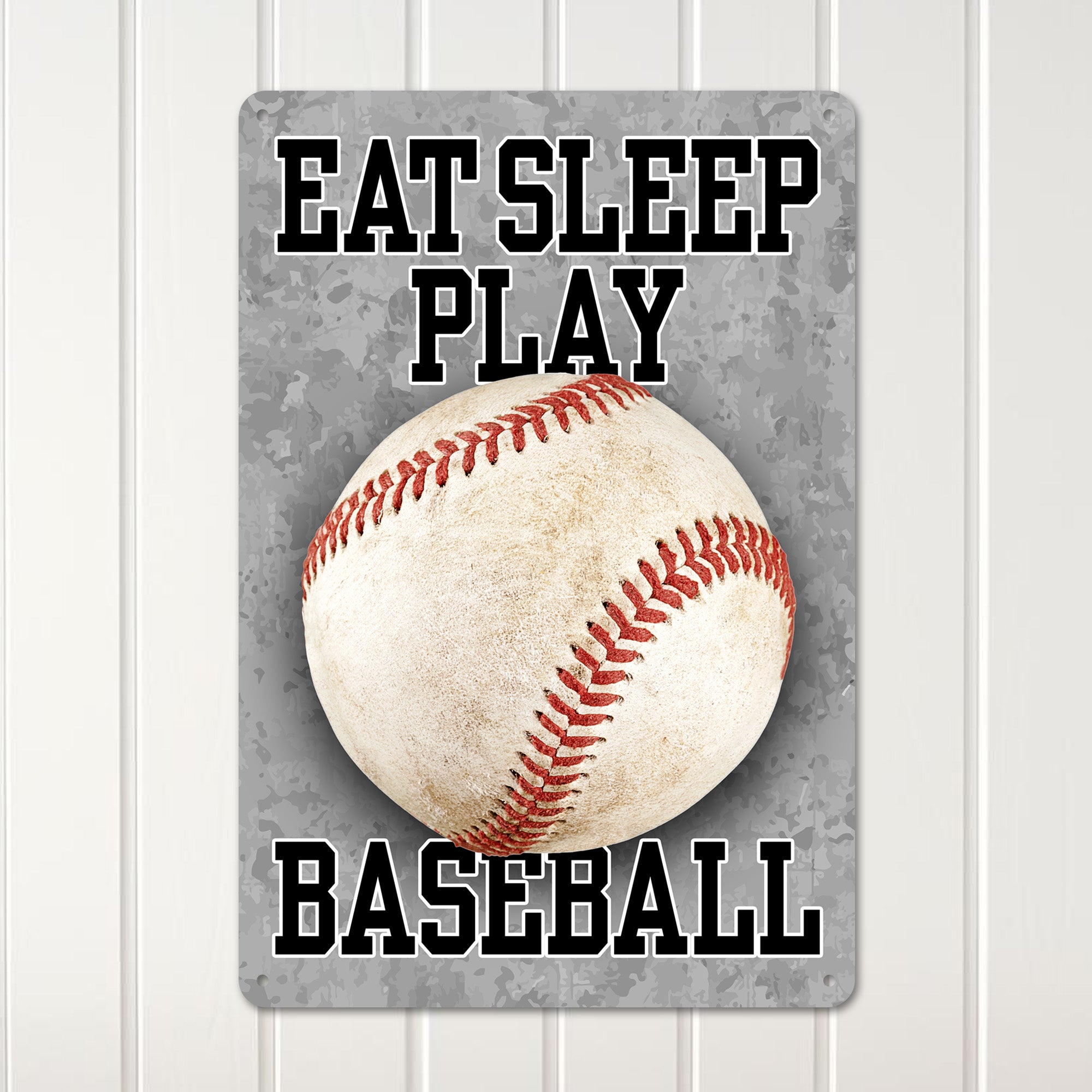 Personalized "Eat Sleep Play Baseball" Metal Sign - Custom Sports Décor for Fans & Players, Great Gift for Birthdays or Anniversaries - Image 3
