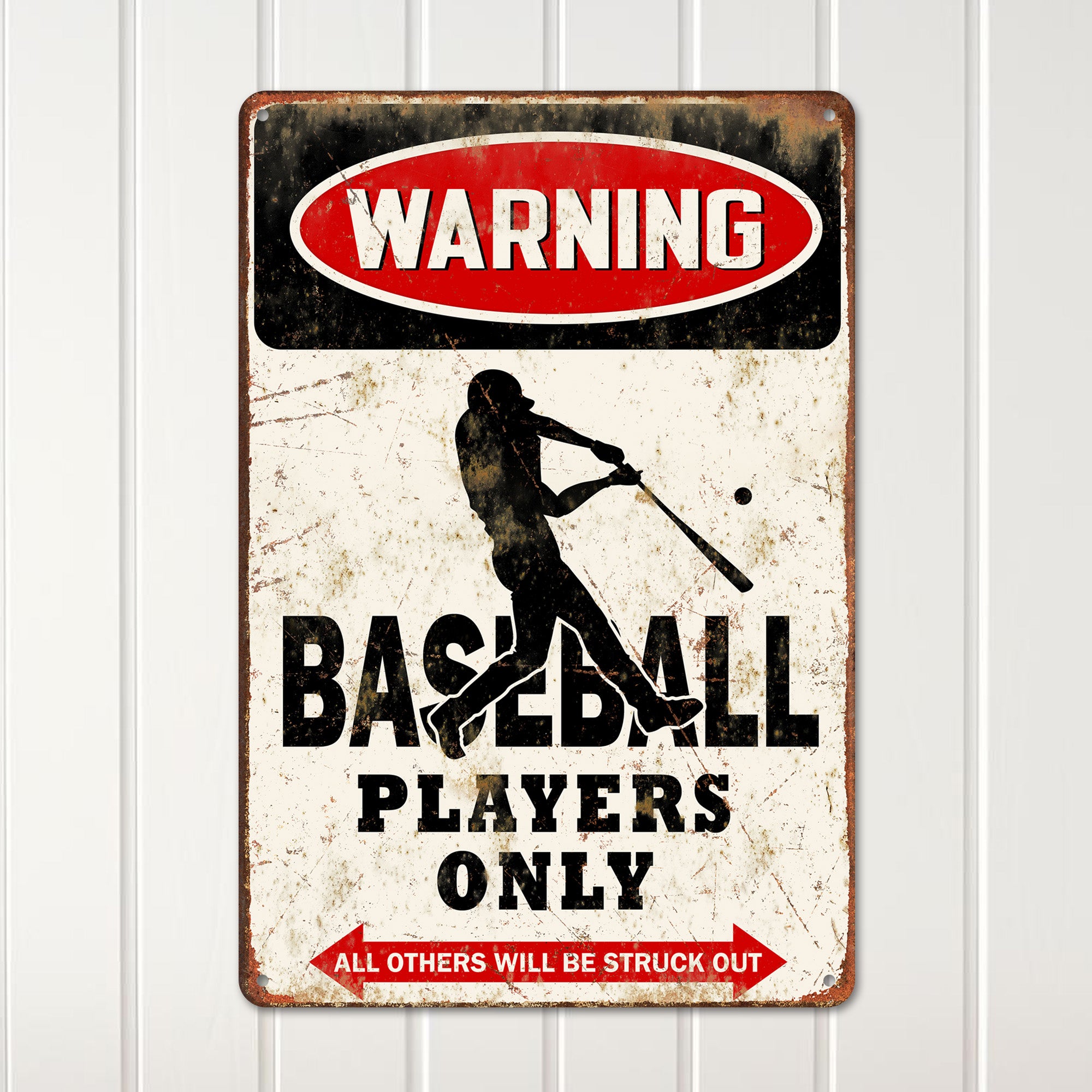 Personalized Vintage Metal Baseball Sign - Custom Gift for Sports Lovers and Decor Enthusiasts - Image 2