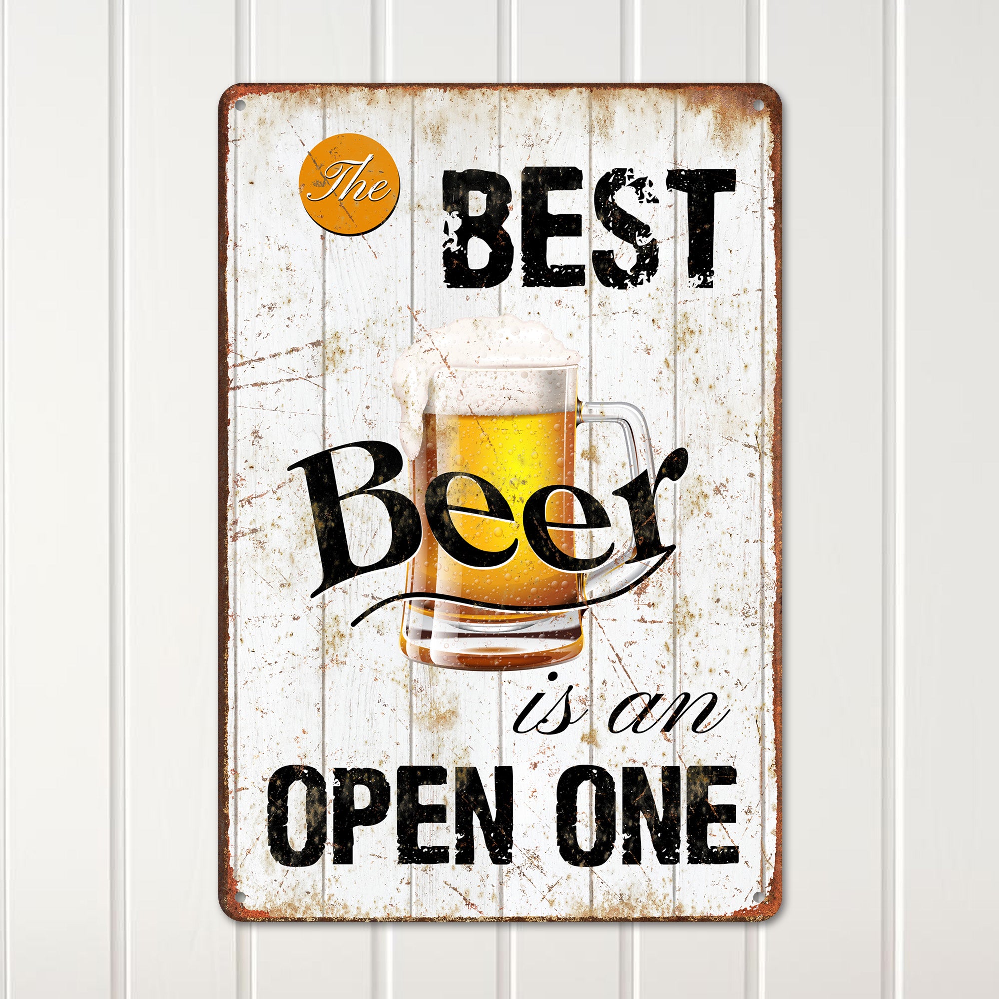 Personalized Vintage Metal Beer Sign - Rustic Decor with Custom Text Options for Home Bars and Man Caves - Image 2