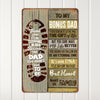 Personalized Rustic Metal Sign for Bonus Dad - Heartfelt Gift of Gratitude and Love - Image 2