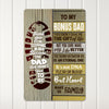 Personalized Rustic Metal Sign for Bonus Dad - Heartfelt Gift of Gratitude and Love - Image 3