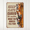 Personalized Horse Humor Metal Sign – Rustic Farmhouse Decor for Horse Lovers & Enthusiasts, Ideal Gift for Equestrians - Image 2