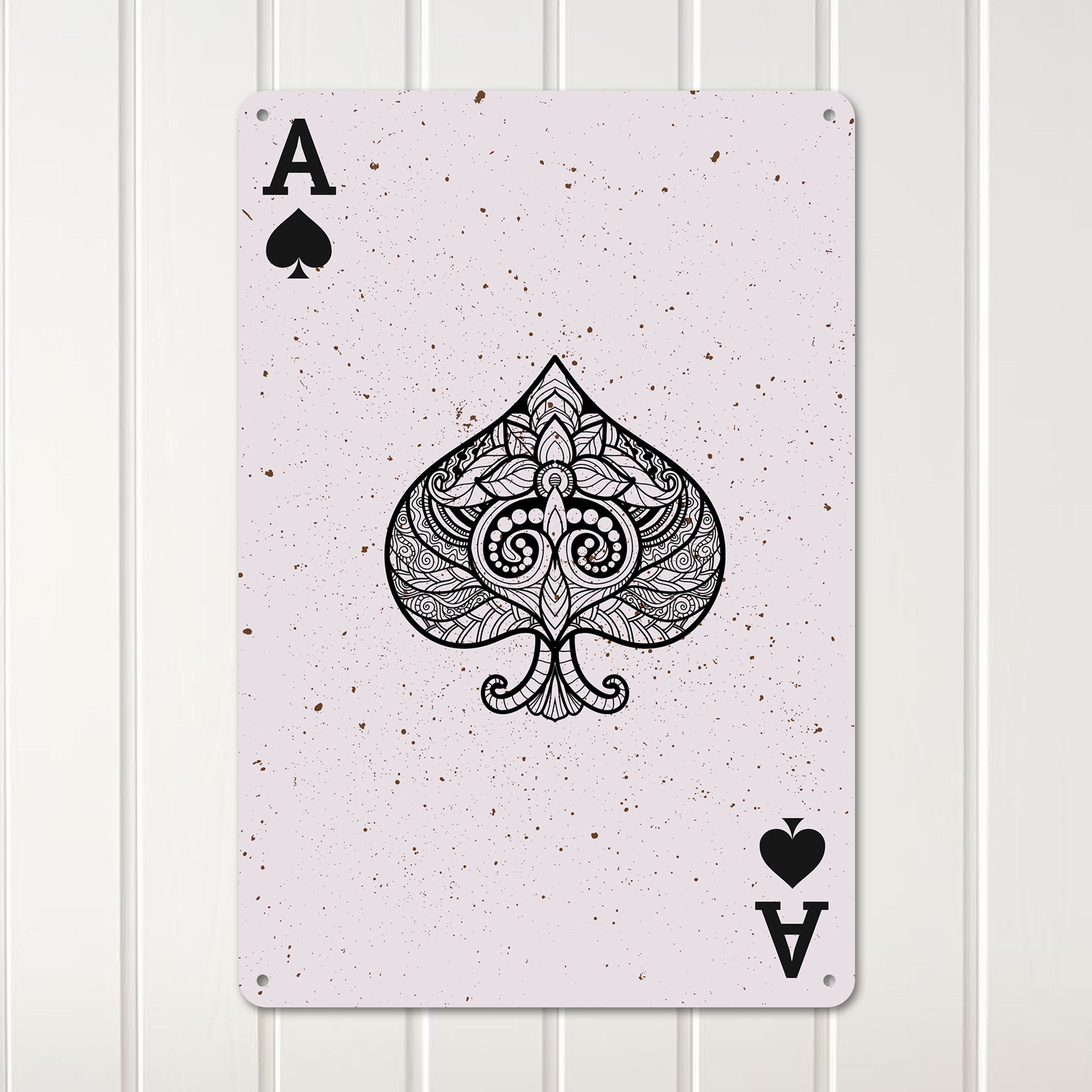 Personalized Ace of Spades Metal Sign - Rustic Wall Art for Card Lovers - Perfect Custom Gift for Special Occasions - Image 3