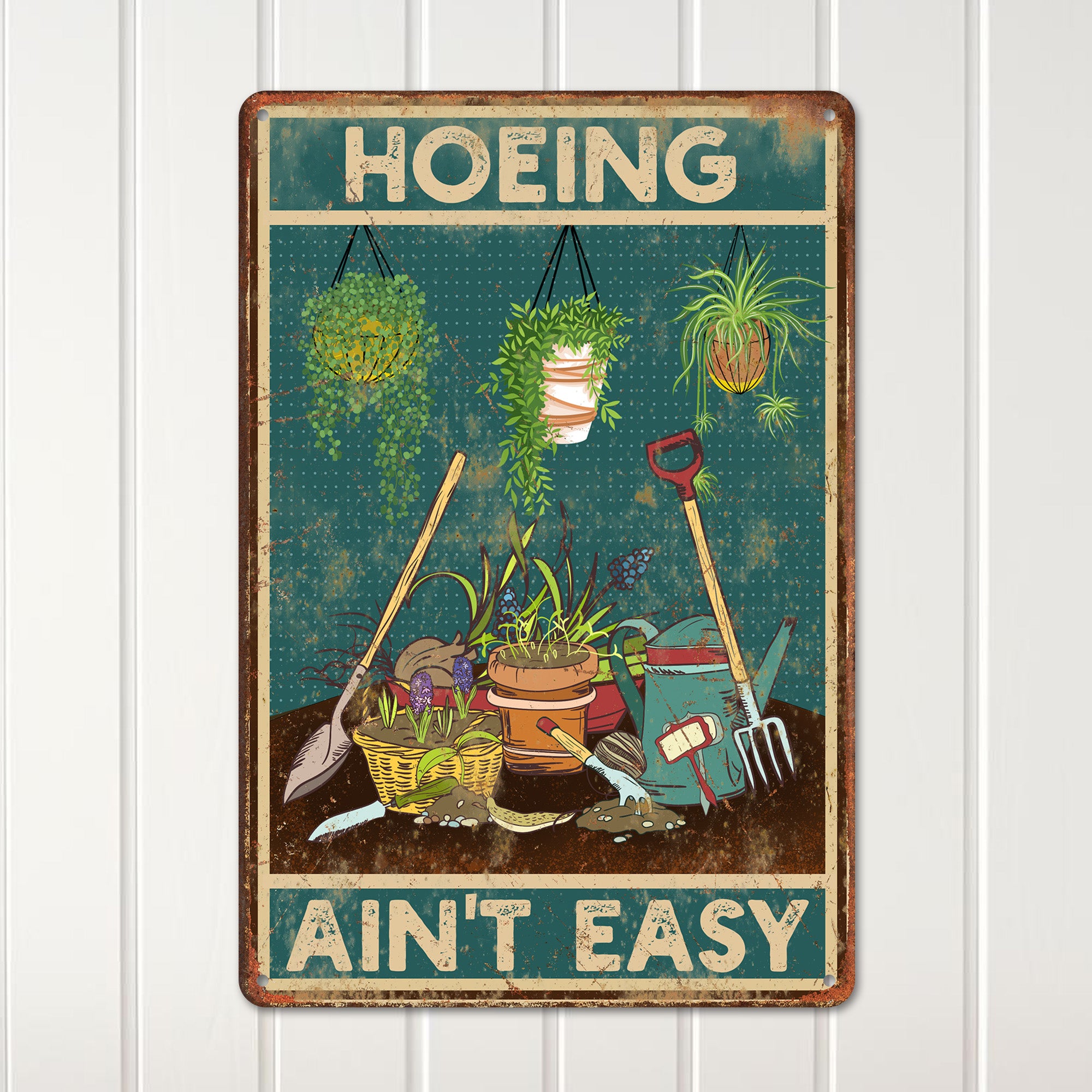 Personalized Vintage-Style Garden Metal Sign - Rustic Décor for Garden Lovers - Perfect Gift for Green Thumbs - Image 2