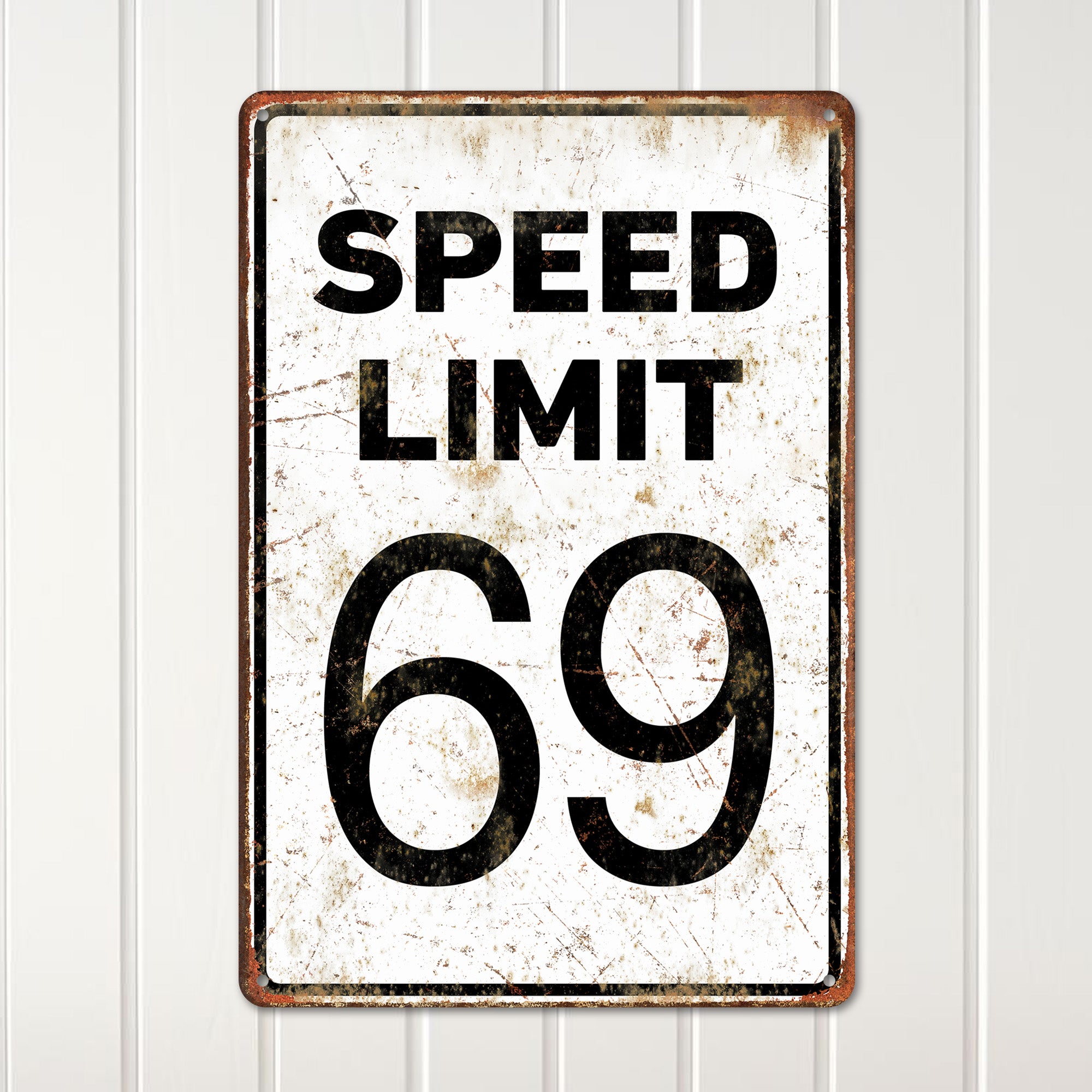 Vintage-Style Personalized Speed Limit Metal Sign - Perfect Custom Gift for Car Enthusiasts and Home Decor - Image 2