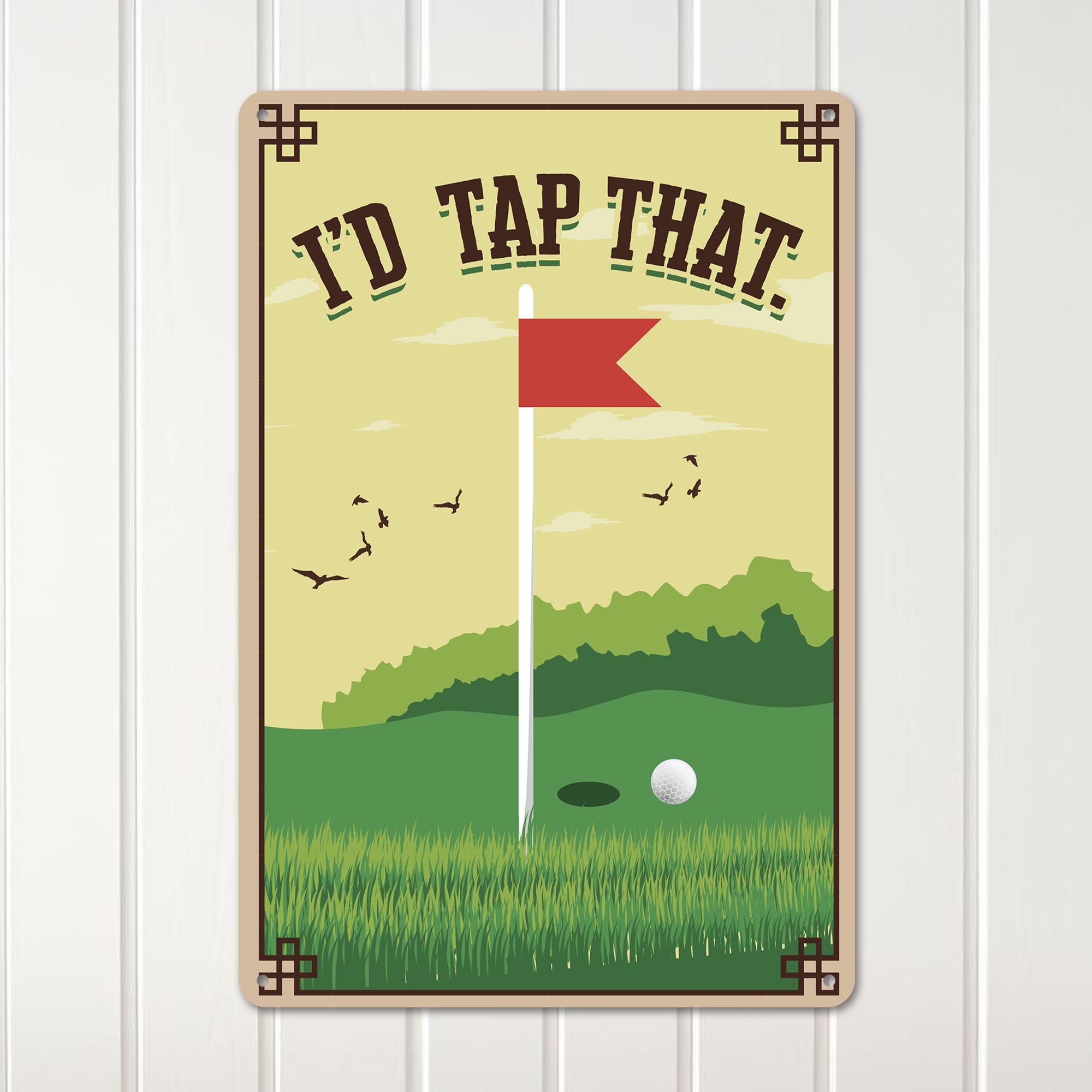 Personalized Rustic Golf-Themed Metal Sign - Perfect Father's Day Gift or Man Cave Decor - Image 3