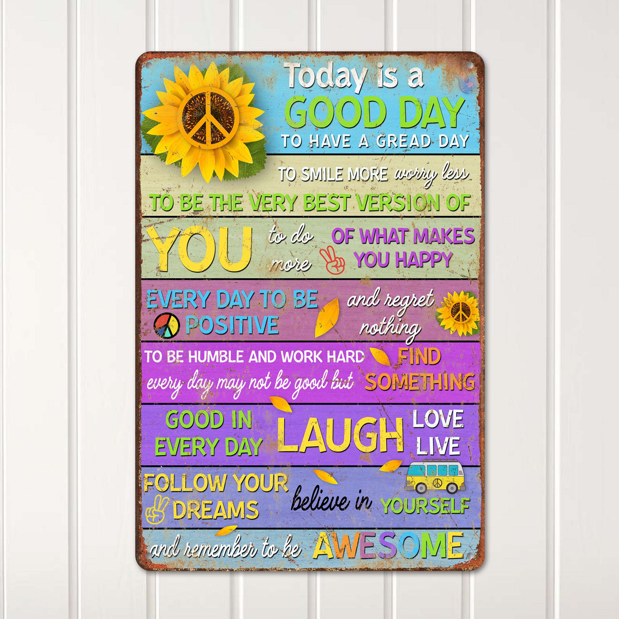 Inspirational Personalized Metal Sign - Vibrant Motivational Wall Decor for Home or Office - Perfect Gift for Friends, Family, and Loved Ones - Image 2