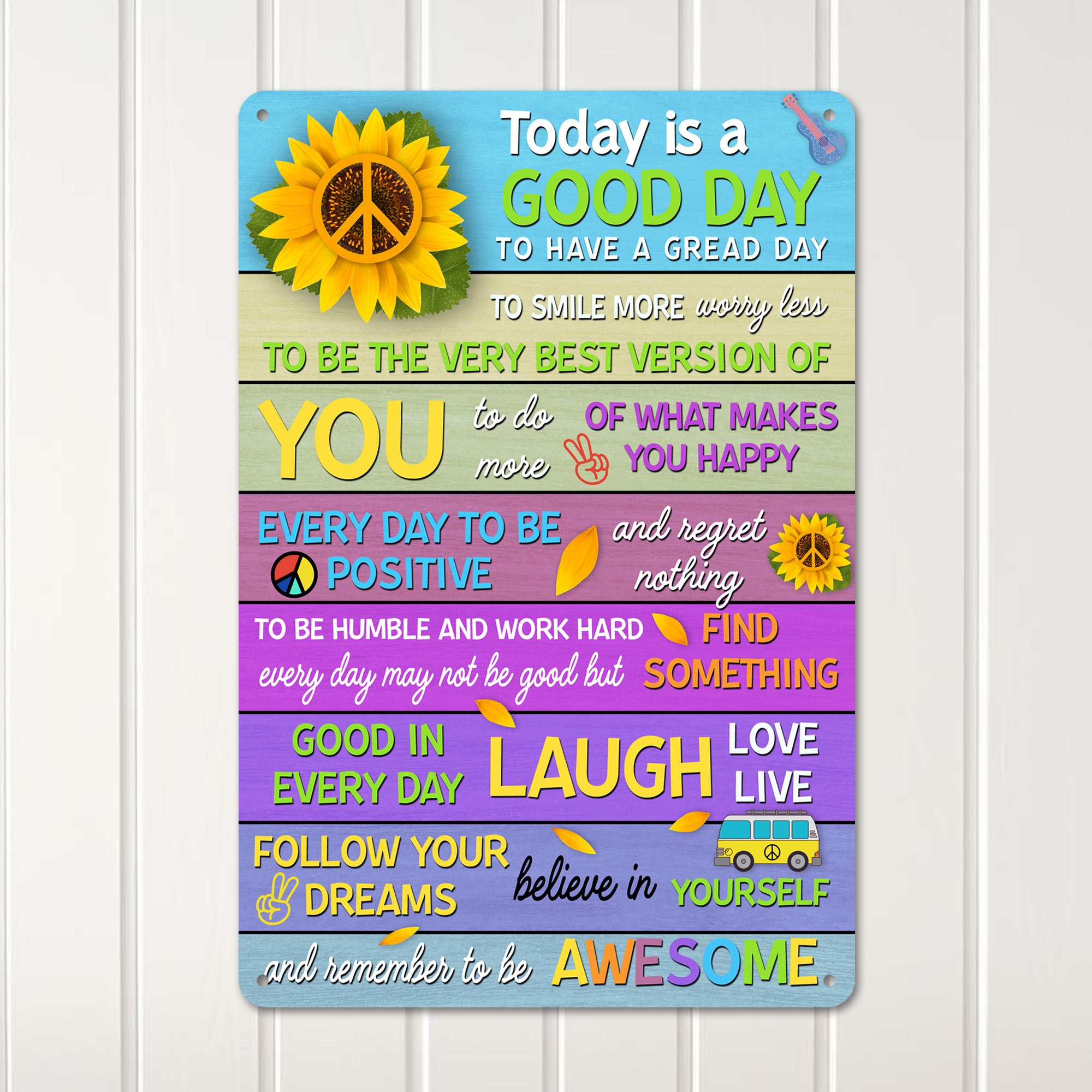 Inspirational Personalized Metal Sign - Vibrant Motivational Wall Decor for Home or Office - Perfect Gift for Friends, Family, and Loved Ones - Image 3