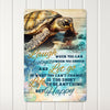 Personalized Rustic Metal Sign with Sea Turtle Design - Inspiring Life Quote for Home Decor and Thoughtful Gifts - Image 3