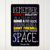 Inspirational Galaxy-Themed Metal Sign – Customized Motivational Quote Art for Home or Office Decor - Image 3