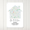 Personalized "Our First Home" Metal Sign – Custom Map Art for Homeowners, Couples, and New Home Gift - Image 3