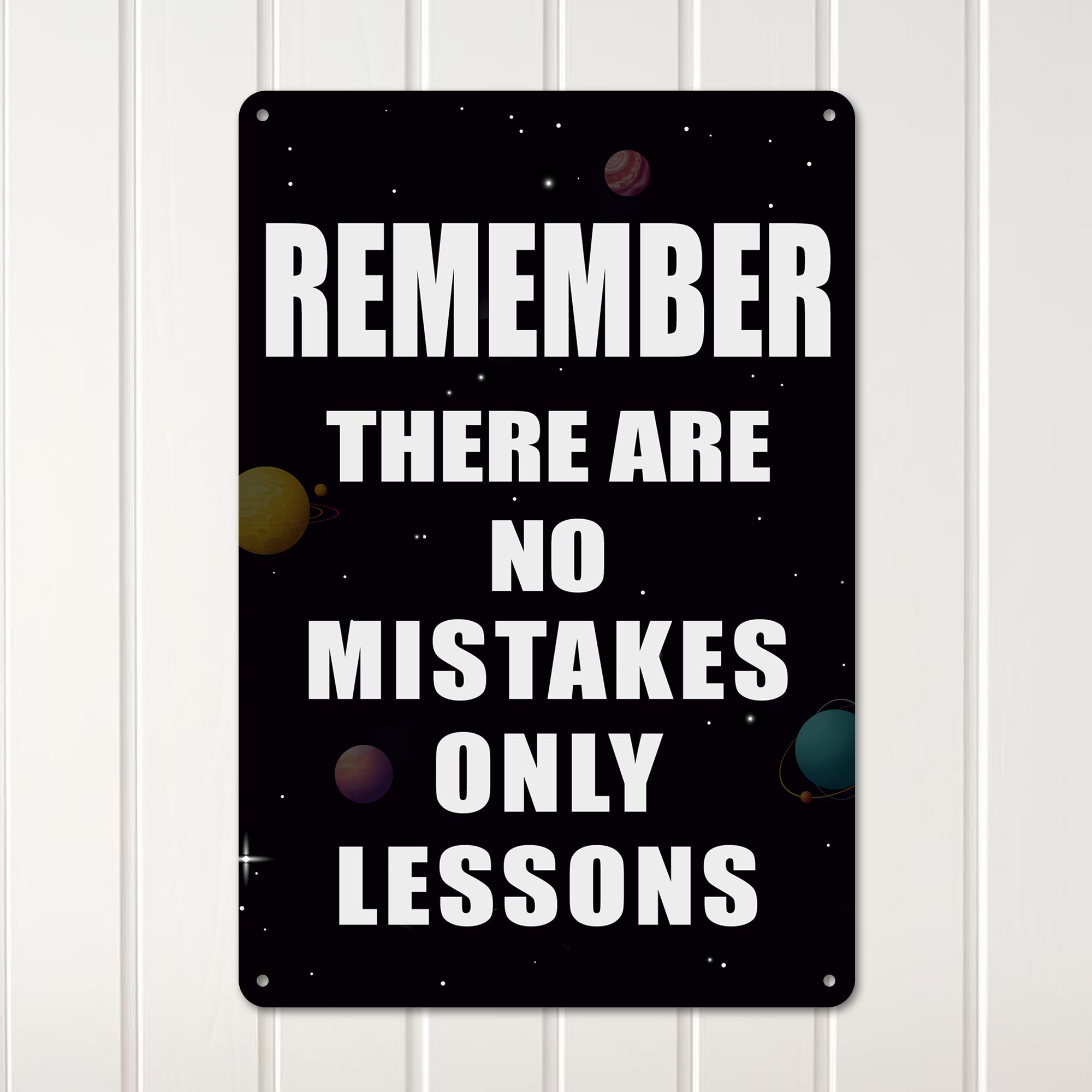 Personalized Inspirational Metal Sign with Space Design - Custom Motivational Wall Art for Home, Office, or Gifts - Image 3