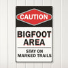 Personalized Caution Bigfoot Area Metal Sign - Rustic Home Decor, Perfect Gift for Adventure Lovers and Mythical Enthusiasts - Image 3