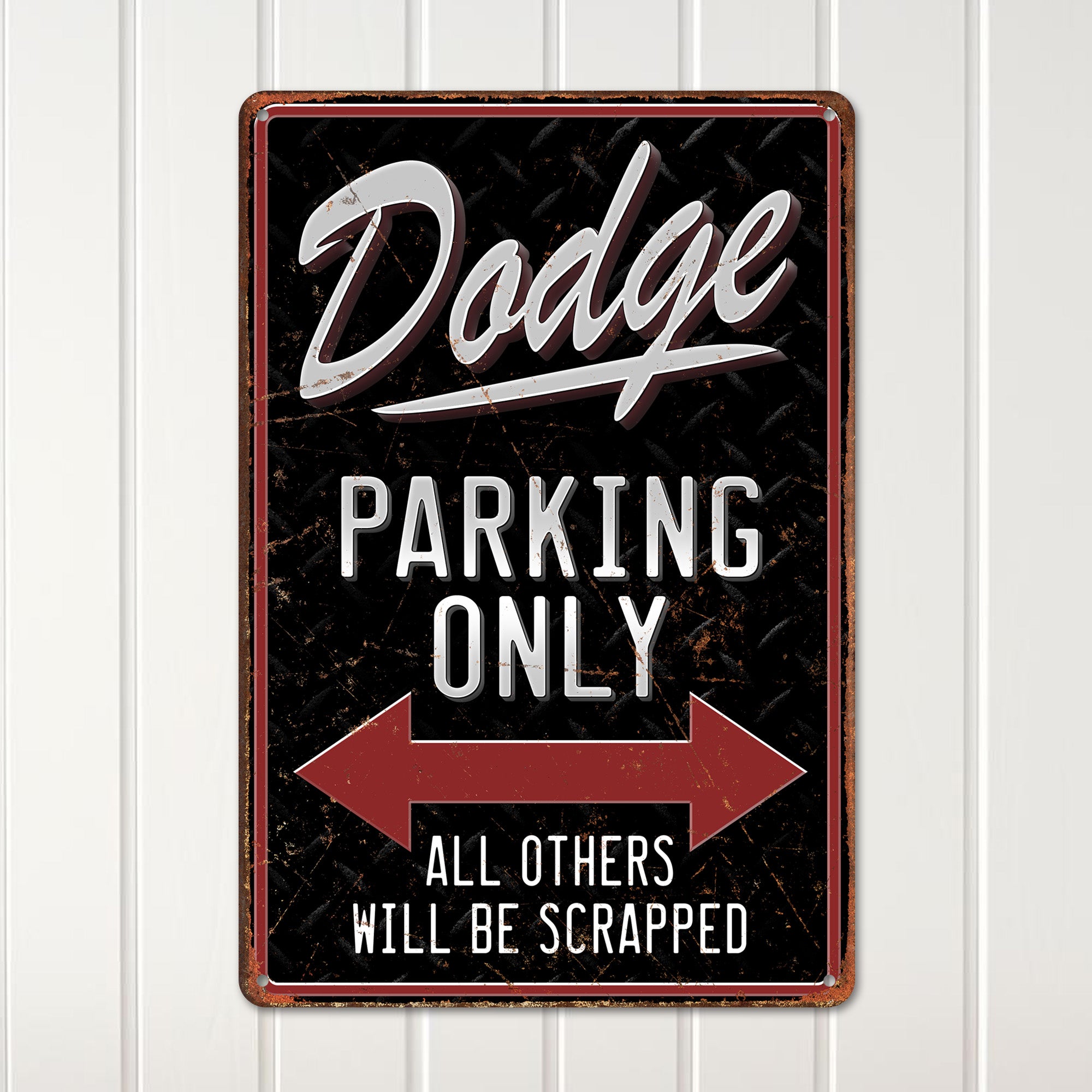 Customizable Metal "Dodge Parking Only" Sign – Perfect Gift for Car Enthusiasts | Durable and Stylish Wall Decor - Image 2