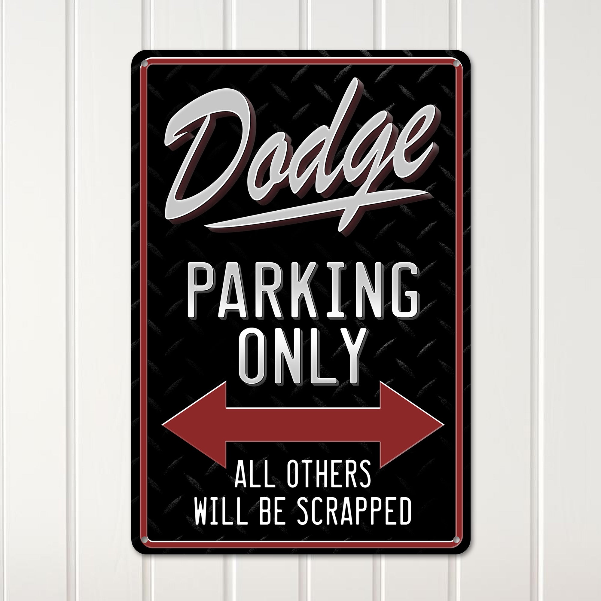 Customizable Metal "Dodge Parking Only" Sign – Perfect Gift for Car Enthusiasts | Durable and Stylish Wall Decor - Image 3