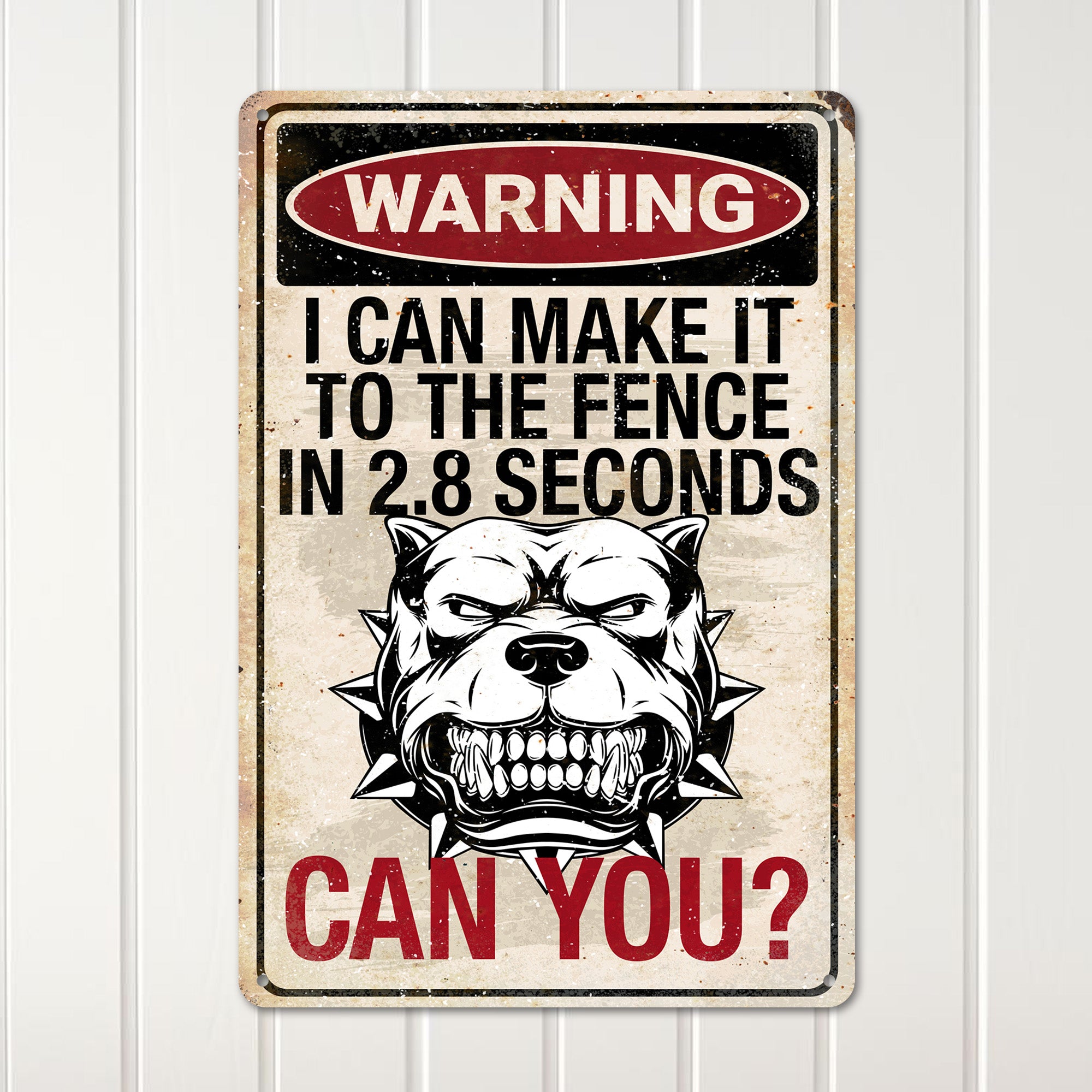 Personalized Warning Dog Metal Sign - Durable Vintage-Style Decor for Pet Lovers & Home Protection - Image 2