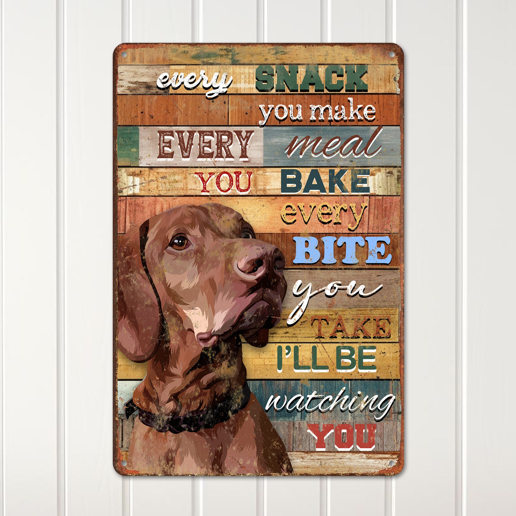 Personalized Dog Lover's Metal Sign - Custom Kitchen Decor, Rustic Home Art, Ideal Gift for Pet Owners and Dog Enthusiasts - Image 2