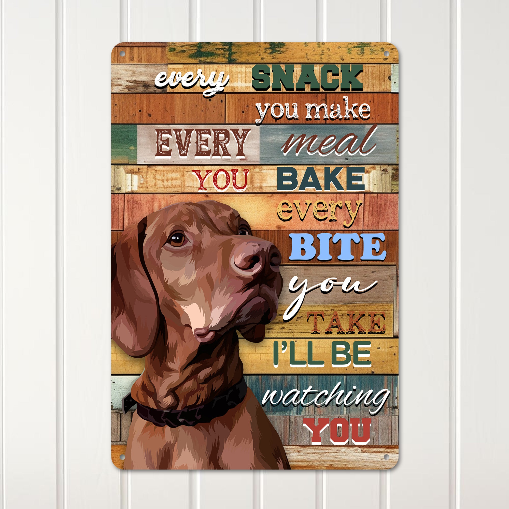Personalized Dog Lover's Metal Sign - Custom Kitchen Decor, Rustic Home Art, Ideal Gift for Pet Owners and Dog Enthusiasts - Image 3